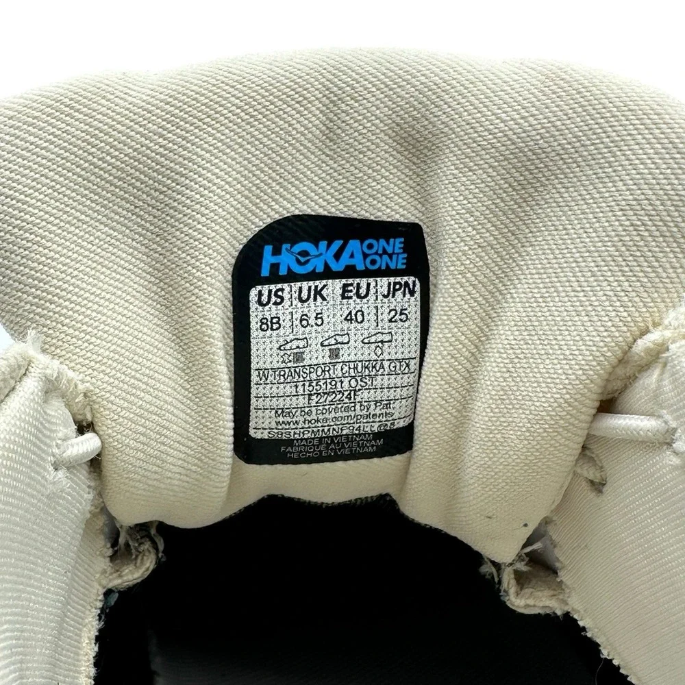 Womens 8 B - HOKA Transport‎ Chukka GTX Hiking Shoes - Oat Milk/Alabaster